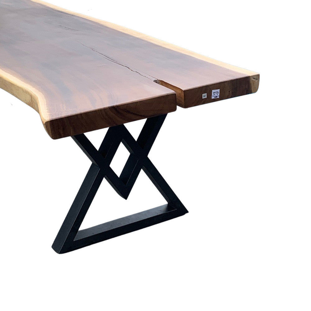 Indonesian Suar Wood Live-Edge Dining Table - Berbere Imports