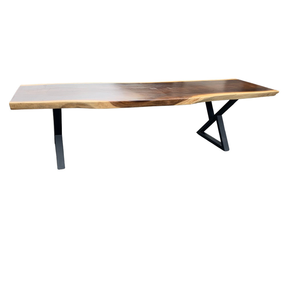 Indonesian Suar Wood Live-Edge Dining Table - Berbere Imports