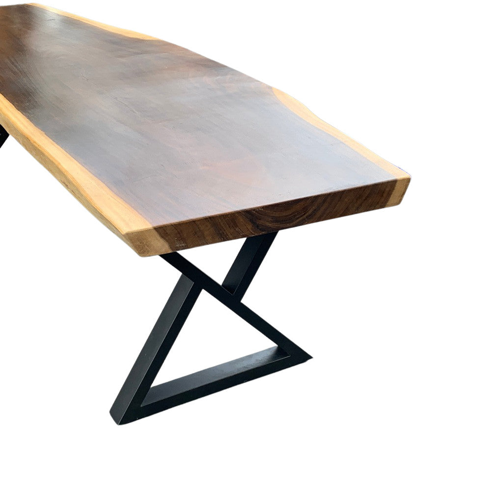 Indonesian Suar Wood Live-Edge Dining Table - Berbere Imports