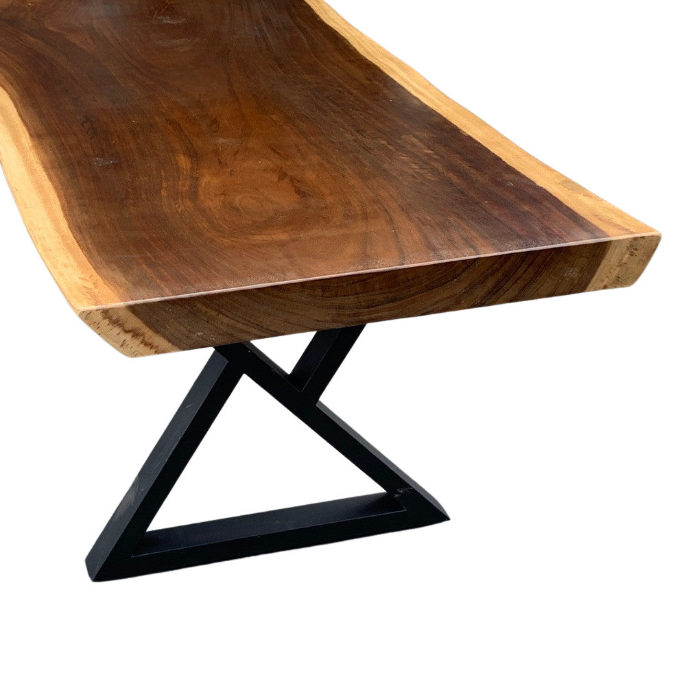 Indonesian Suar Wood Live-Edge Dining Table - Berbere Imports