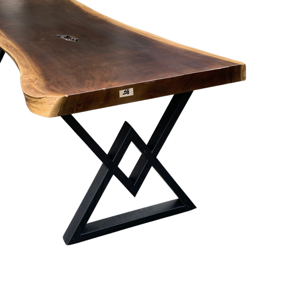 Indonesian Suar Wood Live-Edge Dining Table - Berbere Imports