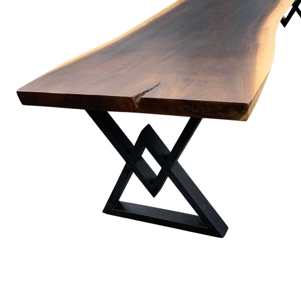 Indonesian Suar Wood Live-Edge Dining Table - Berbere Imports