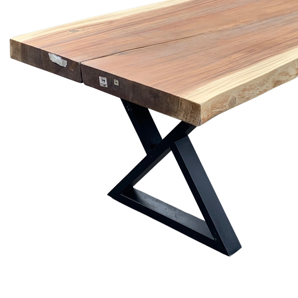 Indonesian Suar Wood Live-Edge Dining Table - Berbere Imports