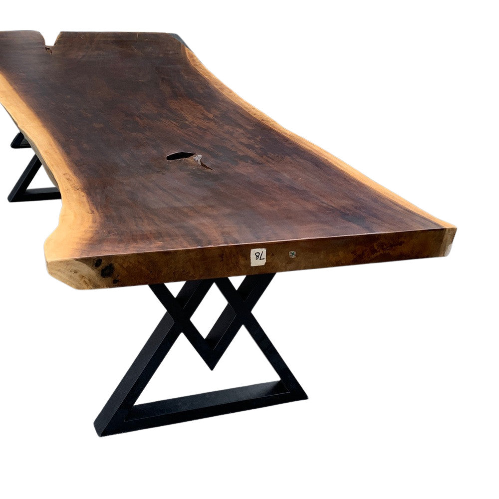 Indonesian Suar Wood Live-Edge Dining Table - Berbere Imports