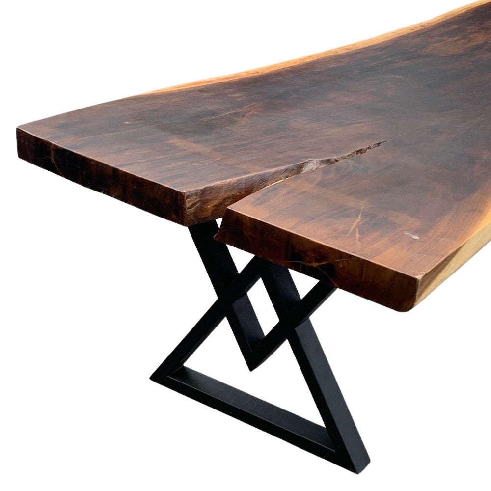 Indonesian Suar Wood Live-Edge Dining Table - Berbere Imports