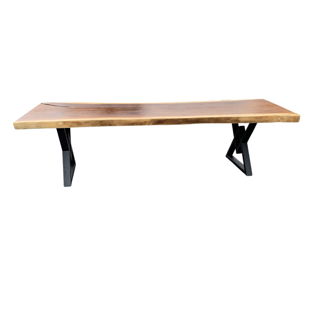 Indonesian Suar Wood Live-Edge Dining Table - Berbere Imports