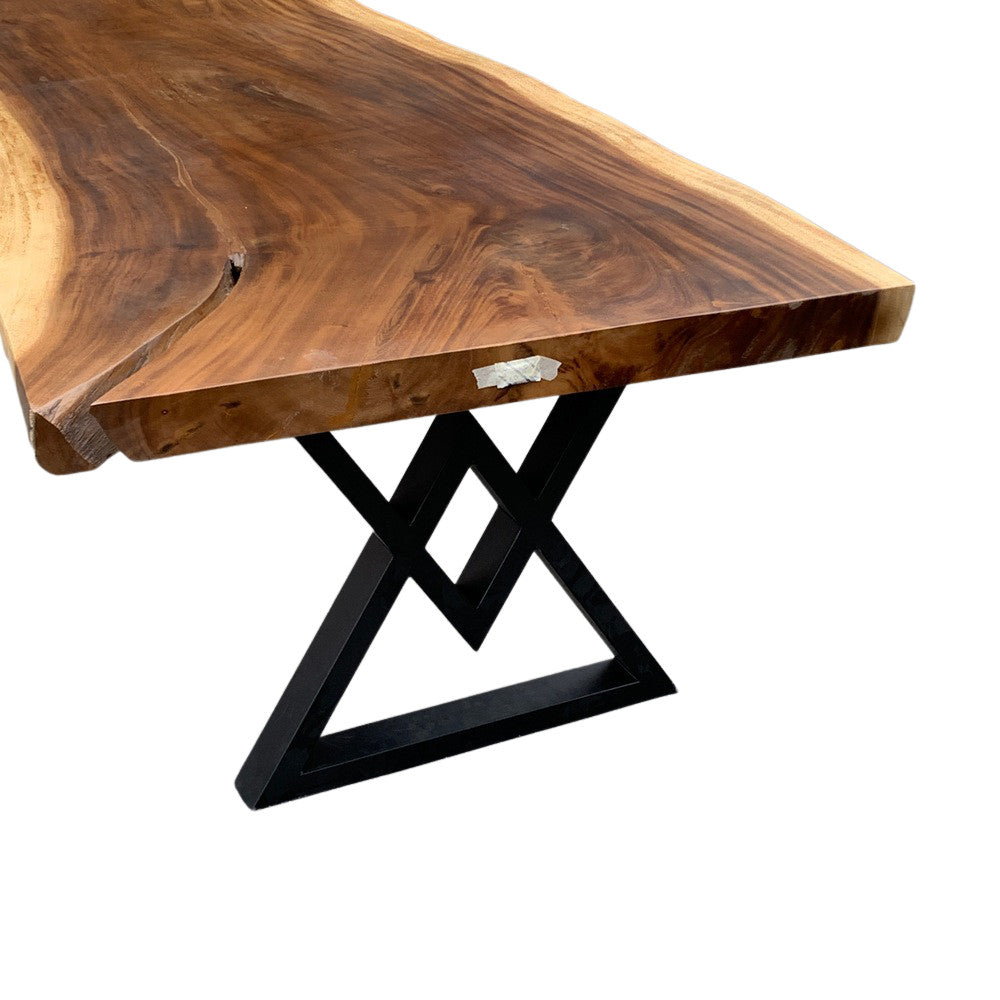 Indonesian Suar Wood Live-Edge Dining Table - Berbere Imports