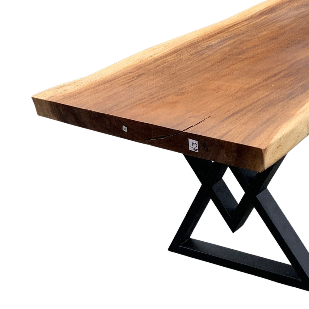 Indonesian Suar Wood Live-Edge Dining Table - Berbere Imports