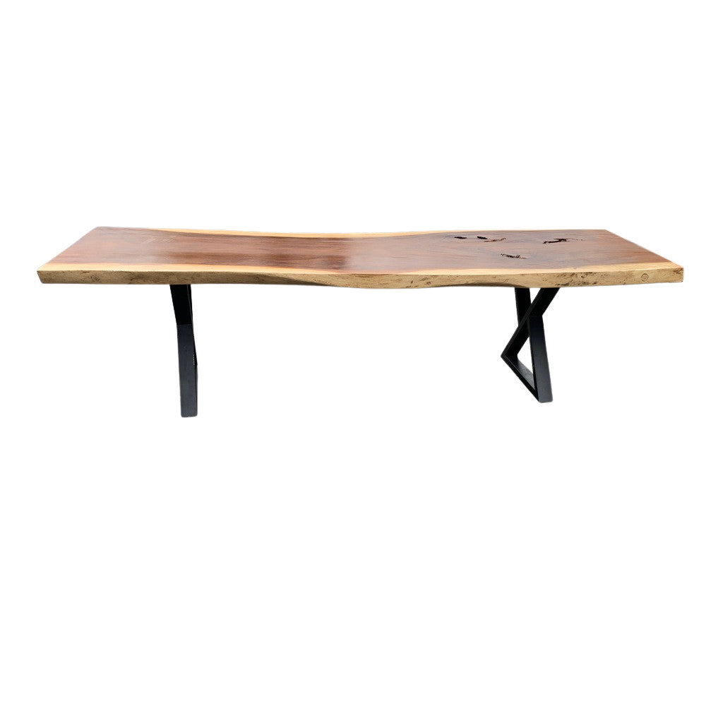 Indonesian Suar Wood Live-Edge Dining Table - Berbere Imports