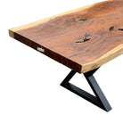 Indonesian Suar Wood Live-Edge Dining Table - Berbere Imports