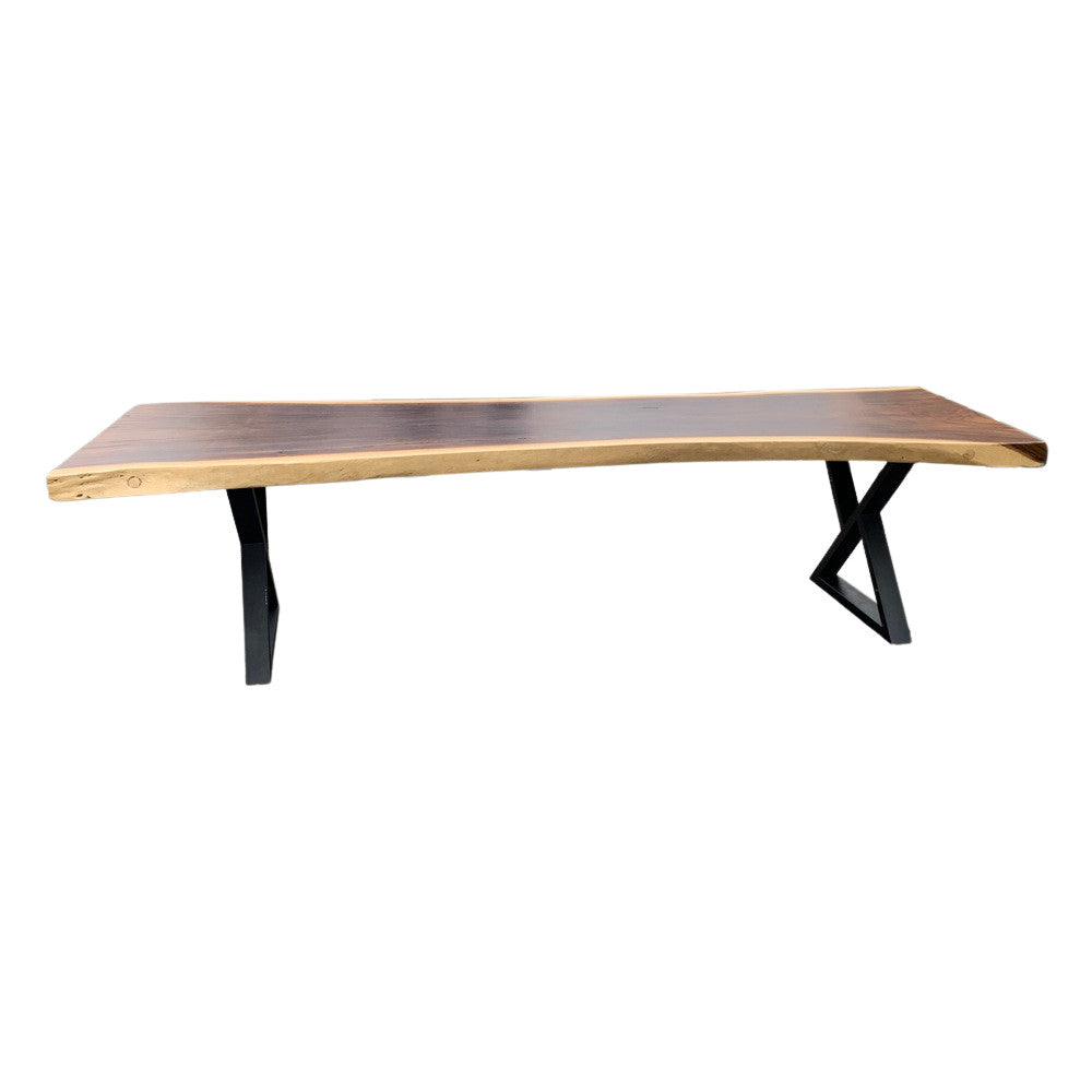 Indonesian Suar Wood Live-Edge Dining Table - Berbere Imports