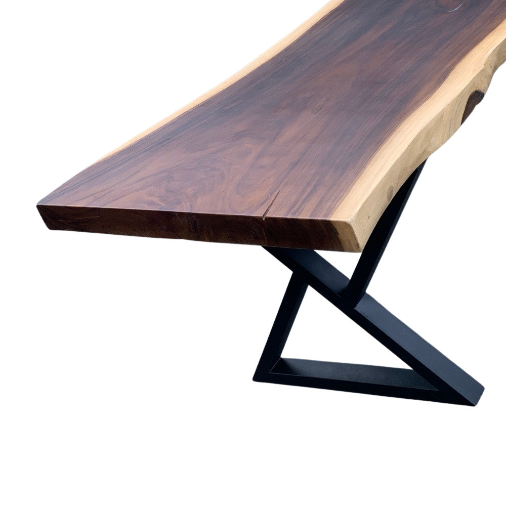 Indonesian Suar Wood Live-Edge Dining Table - Berbere Imports