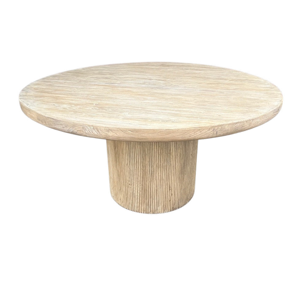 Chinese Elmwood Round Dining Table - Berbere Imports