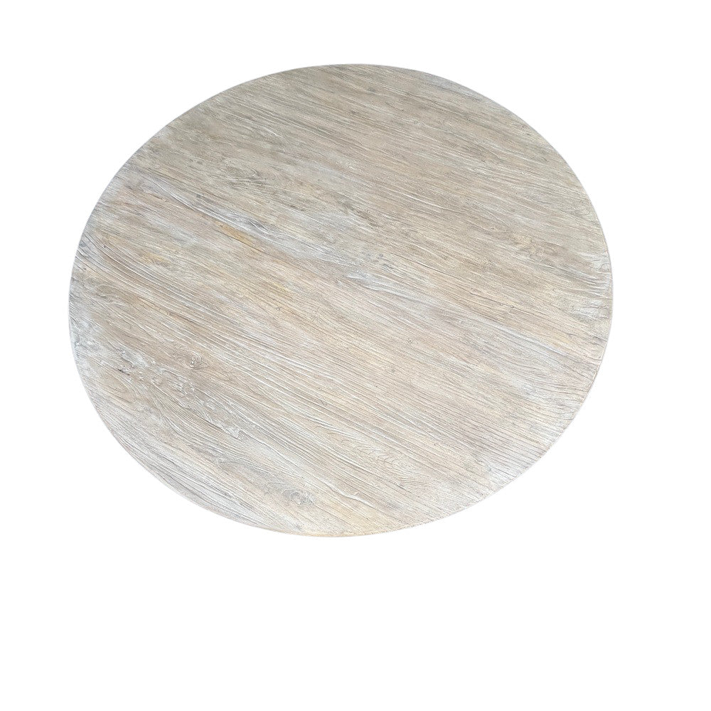 Chinese Elmwood Round Dining Table - Berbere Imports