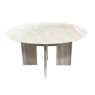 Onyx Dining Table With Teak Wood Base - Berbere Imports