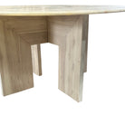 Onyx Dining Table With Teak Wood Base - Berbere Imports