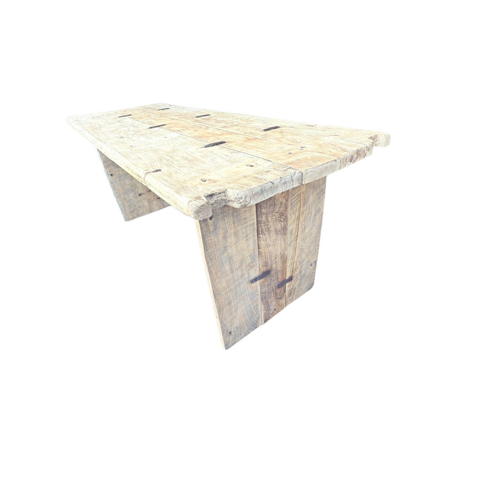 Vintage Indian Wooden Door Dining Table - Berbere Imports