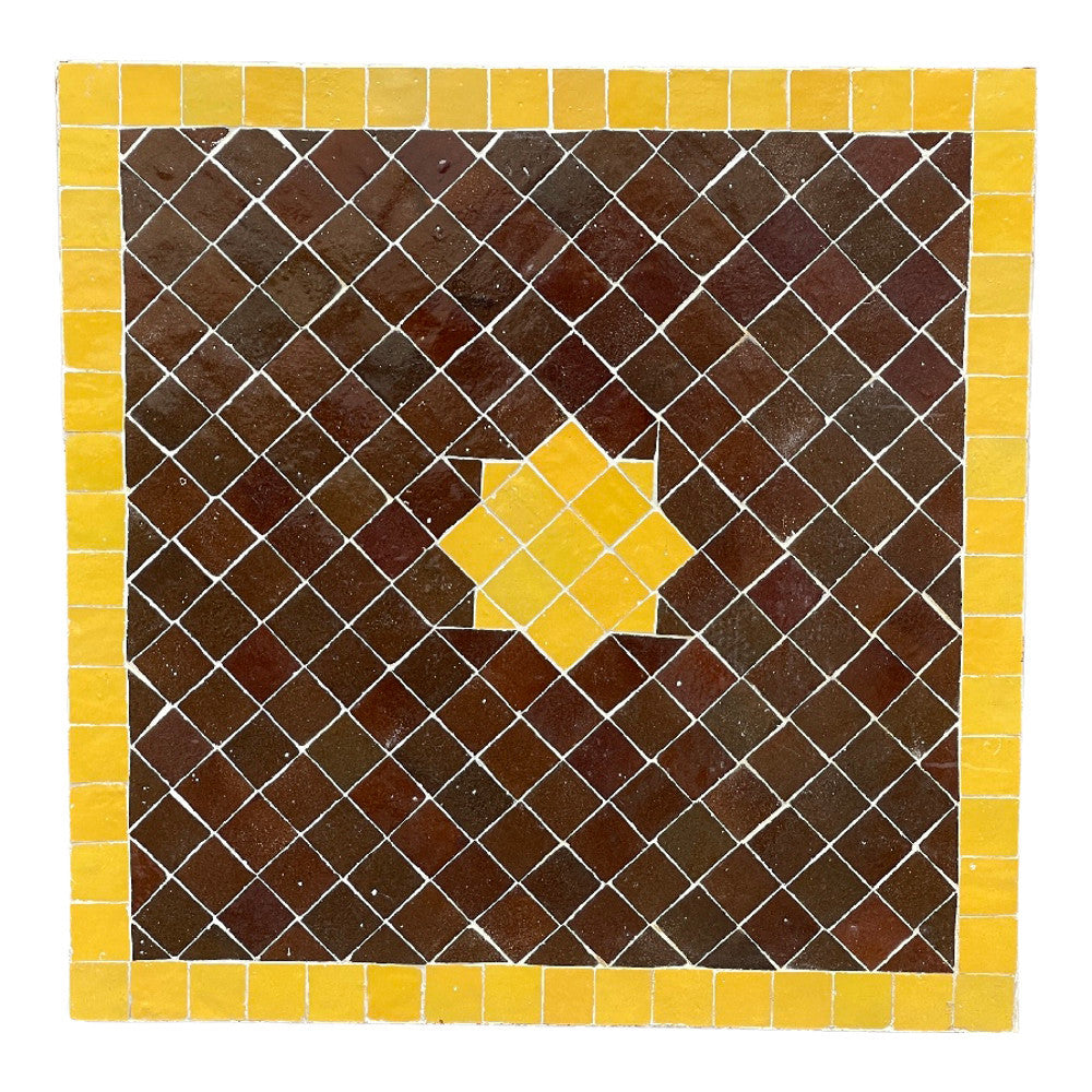 Moroccan Ceramic Tile Top - Square - Berbere Imports