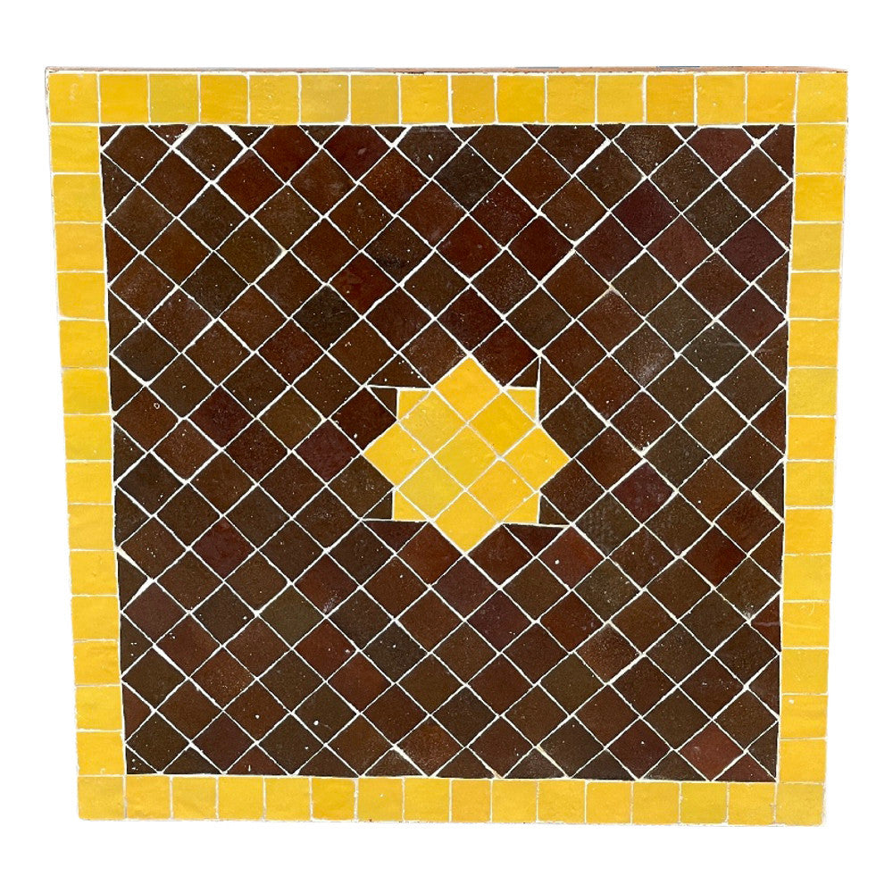Moroccan Ceramic Tile Top - Square - Berbere Imports