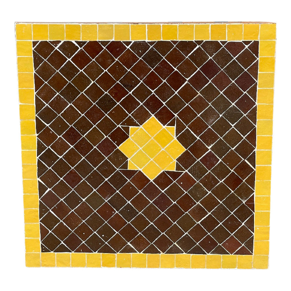 Moroccan Ceramic Tile Top - Square - Berbere Imports