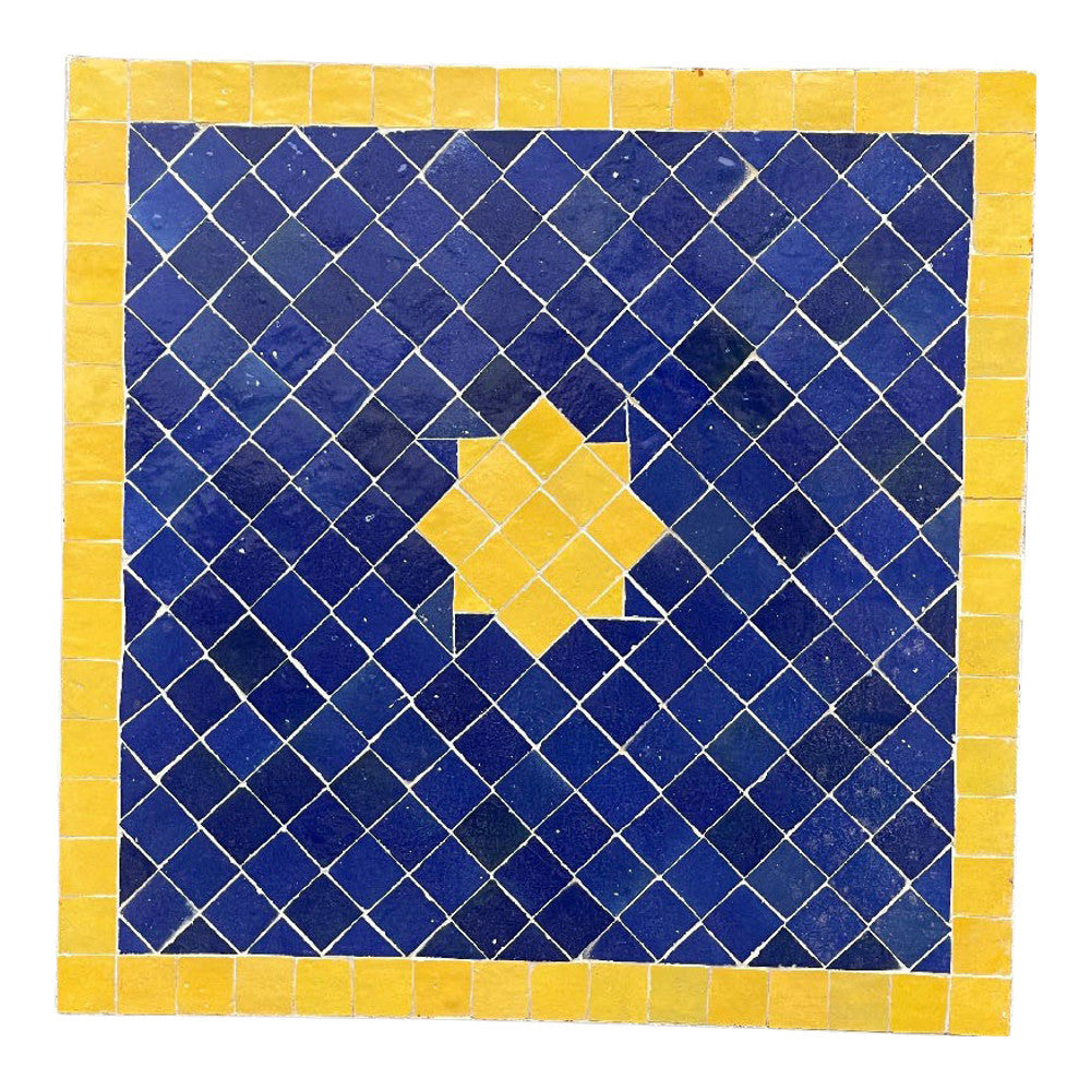 Moroccan Ceramic Tile Top - Square - Berbere Imports