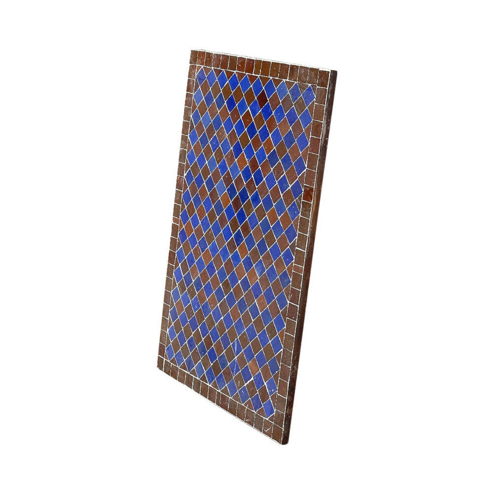 Moroccan Ceramic Tile Top - Rectangle - Berbere Imports