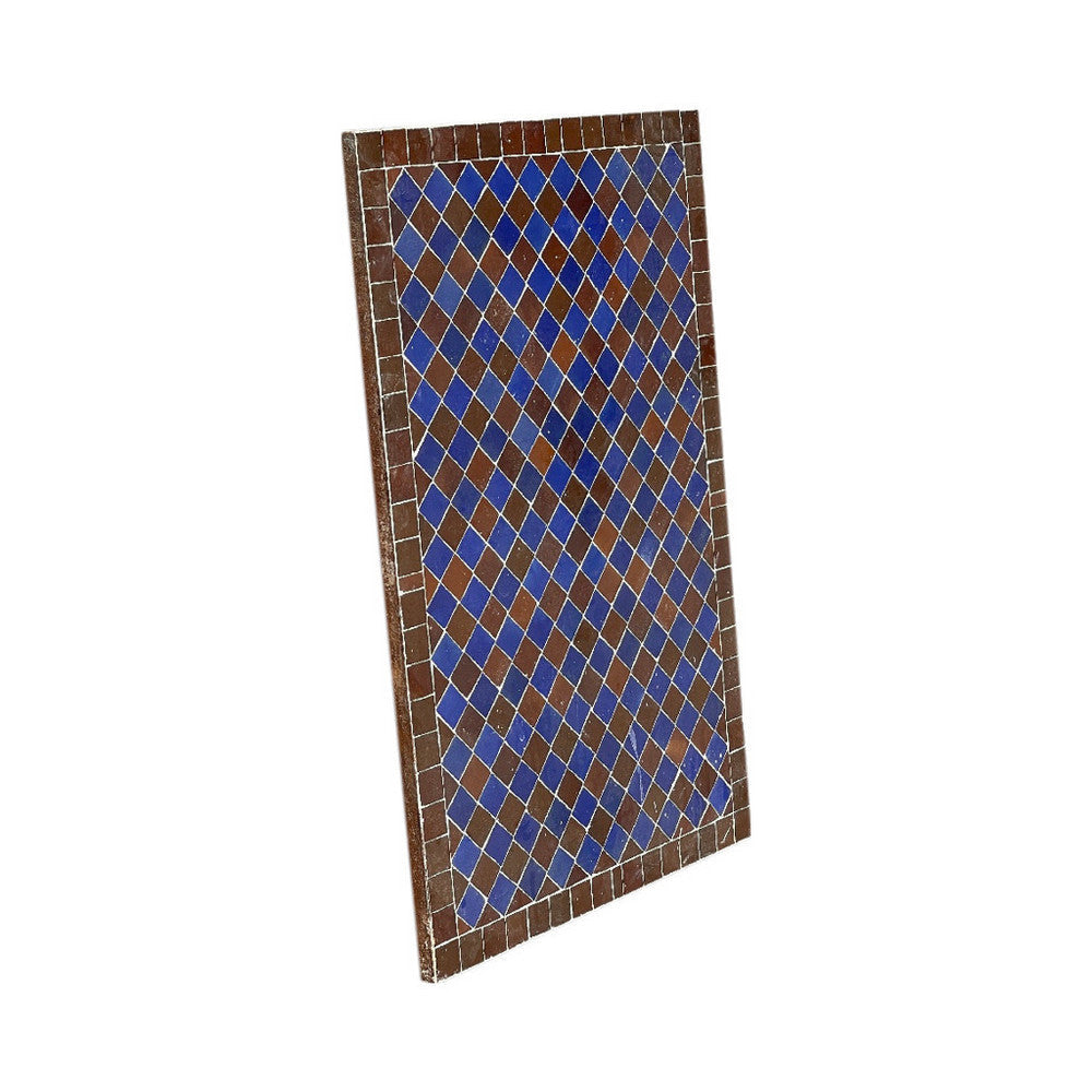 Moroccan Ceramic Tile Top - Rectangle - Berbere Imports