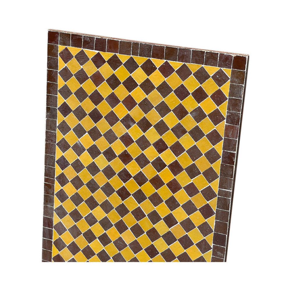 Moroccan Ceramic Tile Top - Rectangle - Berbere Imports