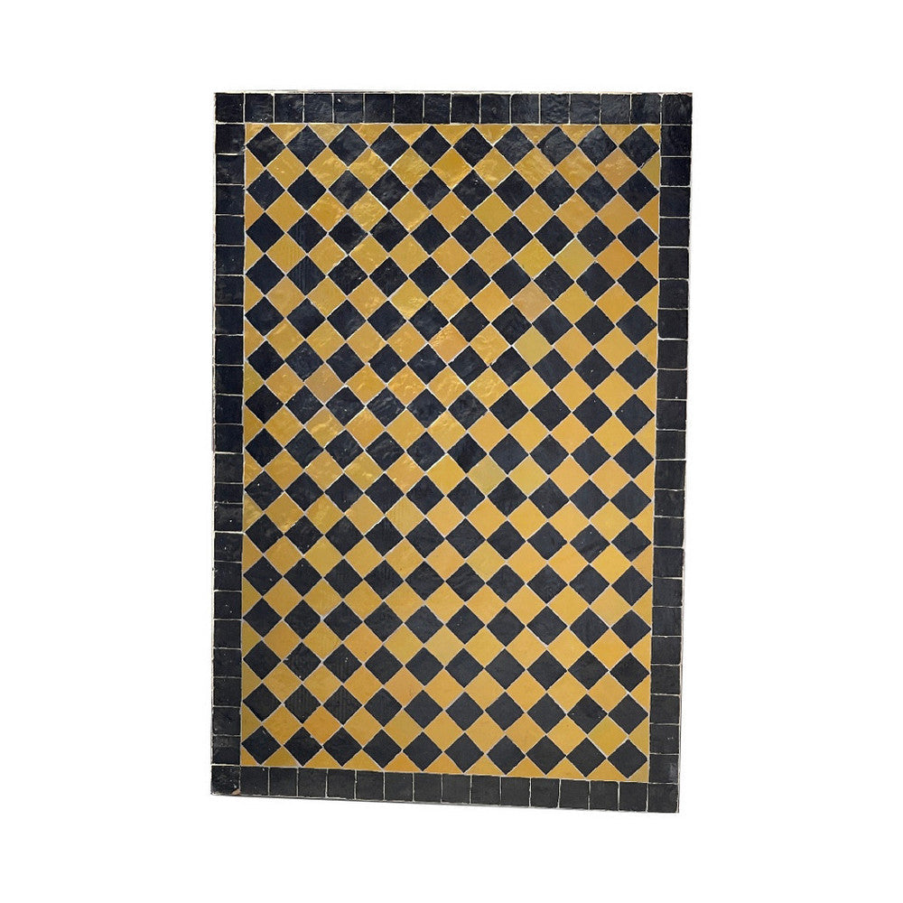 Moroccan Ceramic Tile Top - Rectangle - Berbere Imports