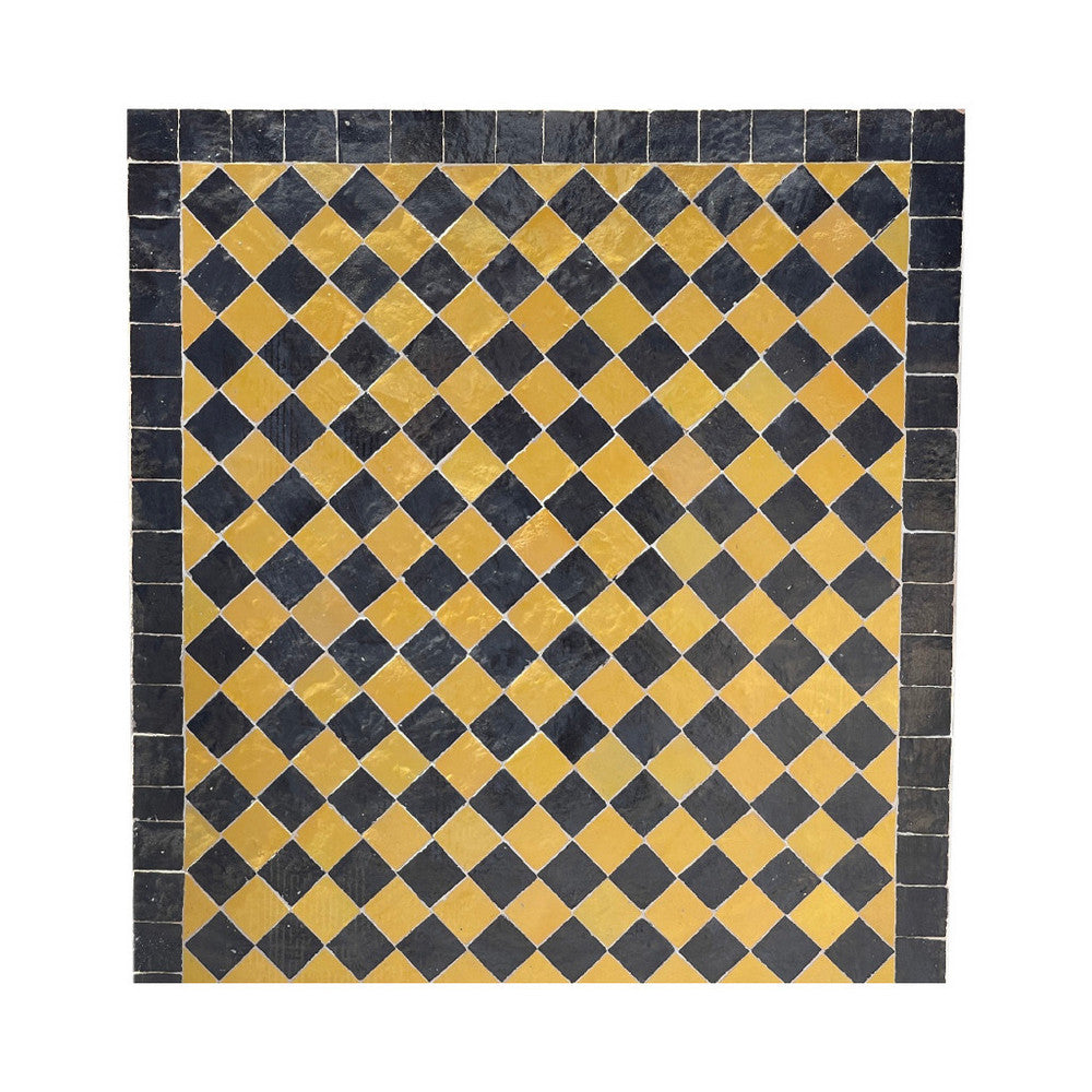 Moroccan Ceramic Tile Top - Rectangle - Berbere Imports