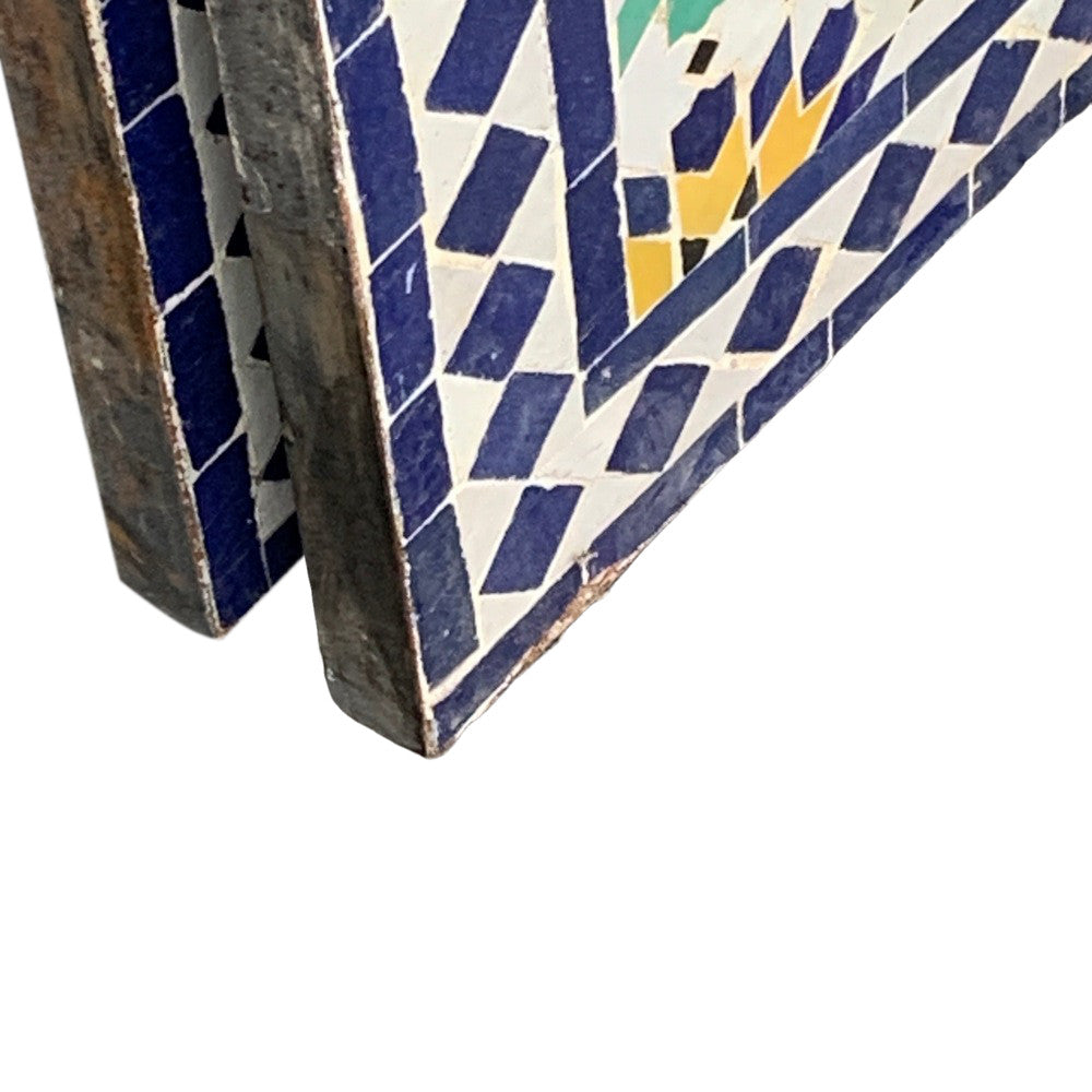 Moroccan Ceramic Tile Top - Rectangle - Berbere Imports