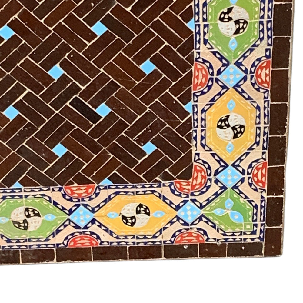 Moroccan Ceramic Tile Top - Rectangle - Berbere Imports