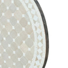 Round Moroccan Ceramic Tile Top - Berbere Imports
