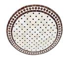 Round Moroccan Ceramic Tile Top - Berbere Imports