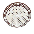 Round Moroccan Ceramic Tile Top - Berbere Imports