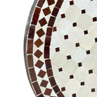 Round Moroccan Ceramic Tile Top - Berbere Imports
