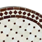 Round Moroccan Ceramic Tile Top - Berbere Imports