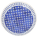 Round Moroccan Ceramic Tile Top - Berbere Imports