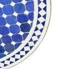 Round Moroccan Ceramic Tile Top - Berbere Imports
