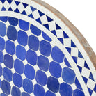 Round Moroccan Ceramic Tile Top - Berbere Imports