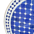 Round Moroccan Ceramic Tile Top - Berbere Imports
