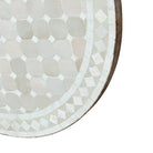 Round Moroccan Ceramic Tile Top - Berbere Imports