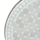 Round Moroccan Ceramic Tile Top - Berbere Imports