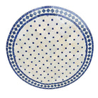 Round Moroccan Ceramic Tile Top - Berbere Imports