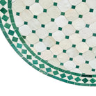 Round Moroccan Ceramic Tile Top - Berbere Imports
