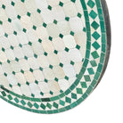 Round Moroccan Ceramic Tile Top - Berbere Imports