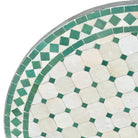 Round Moroccan Ceramic Tile Top - Berbere Imports