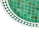 Round Moroccan Ceramic Tile Top - Berbere Imports