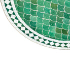 Round Moroccan Ceramic Tile Top - Berbere Imports
