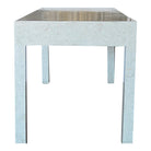 Custom White Bone Inlay Desk - Berbere Imports